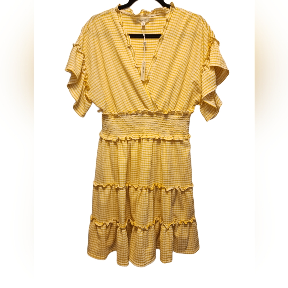 MAX STUDIO Smocked Mini Dress (NWT)